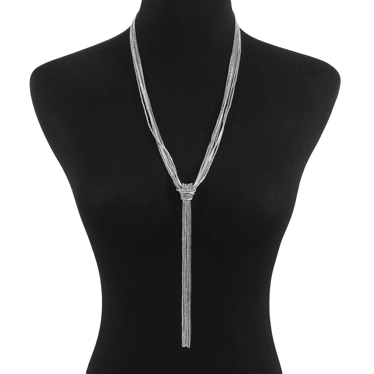 

Модное ожерелье для женских украшений серебряный