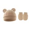 Conjunto de Chapéu e Luvas para Bebê Menina Algodão Gorro para Recém-nascidos Acessórios para Meninas Touca para Bebê Touca para Crianças Pequenas e Bebês Presente para Recém-nascidos