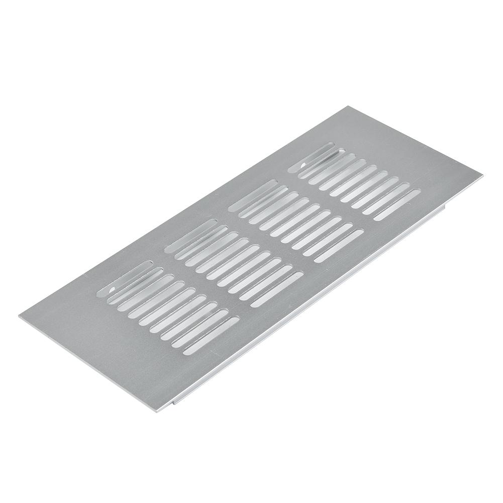 80*200/80*300/80*350 Silver Air Vent Louvred Grill Cover Ventilation Grille Ventilation Grille For Cabinets Wardrobes Cupboard