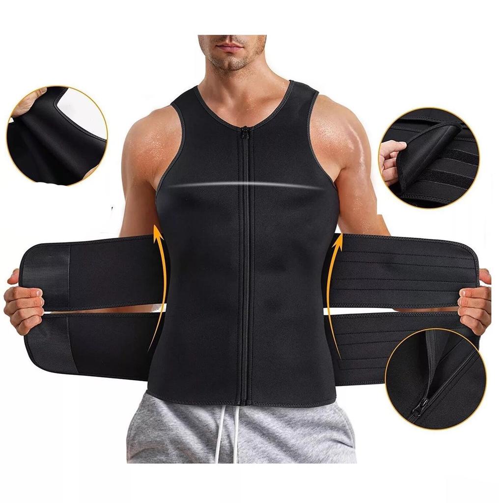 Men's Sports Vest For The Gym, Neoprene, Shaping Gym, Xxl