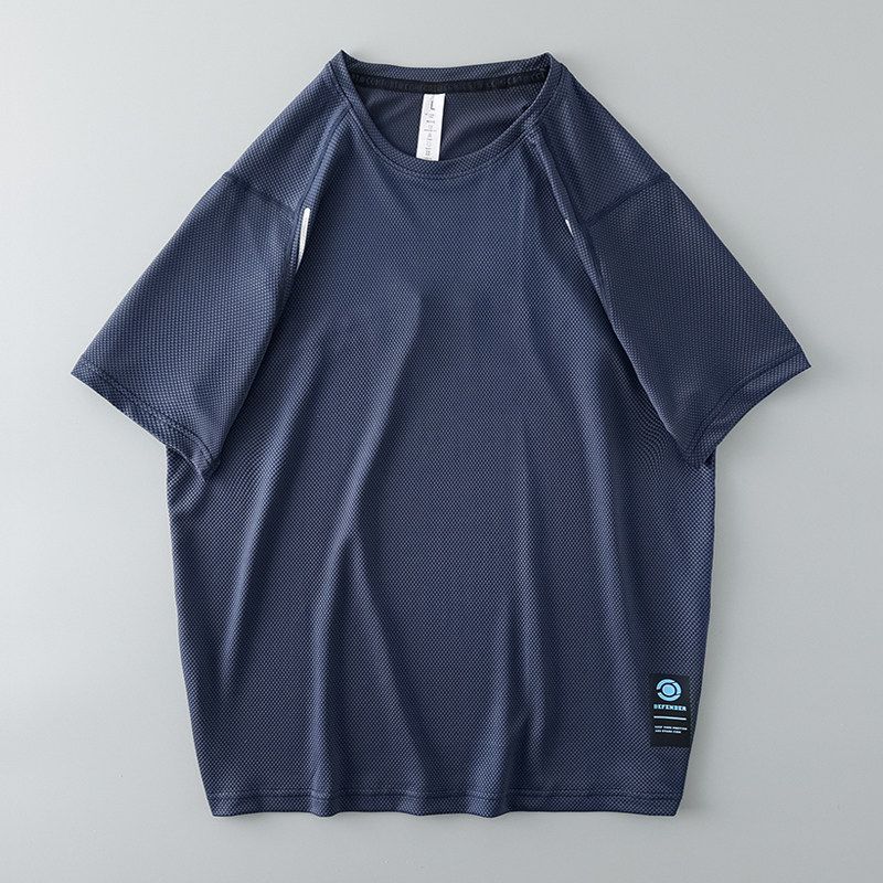 Sweat-Wicking Mesh Breathable Short Sleeve Men Clothing Running Outdoors