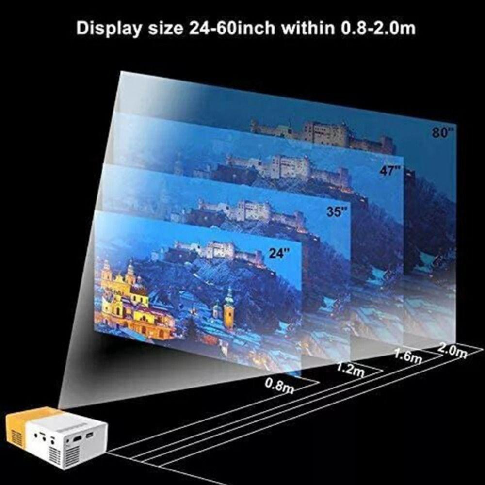Remote Control Mini Projector Built-in Speaker Home Theater Projector  Home Theater