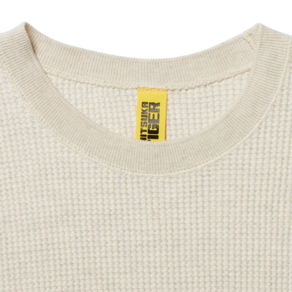 Onitsuka Tiger Tank Top Solid Color Outdoor Casual Sports Round Neck Pullover Sleeveless Knit Men tops Beige 2181A898-250