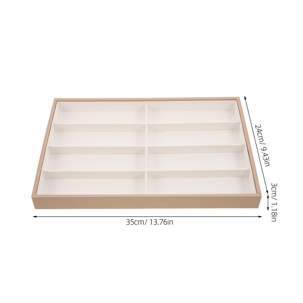 Sonnenbrillen-Organizer-Tablett Brillen-Aufbewahrungskoffer 13,78x9,45 Brillenständer Halter Schreibtisch Schmuck-Display-Organizer für Reisen Zuhause