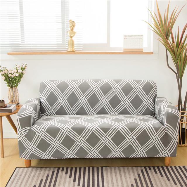 Modern Elastic Sofa Slipcovers Sofa Cover For Living Room Sectional Corner L -Shape Chair Protector Couch Cover 1 /2 /3 /4 Seater