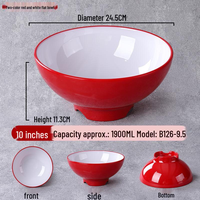 Nordic Melamine Malatang & Lanzhou Lamian Soup Bowl