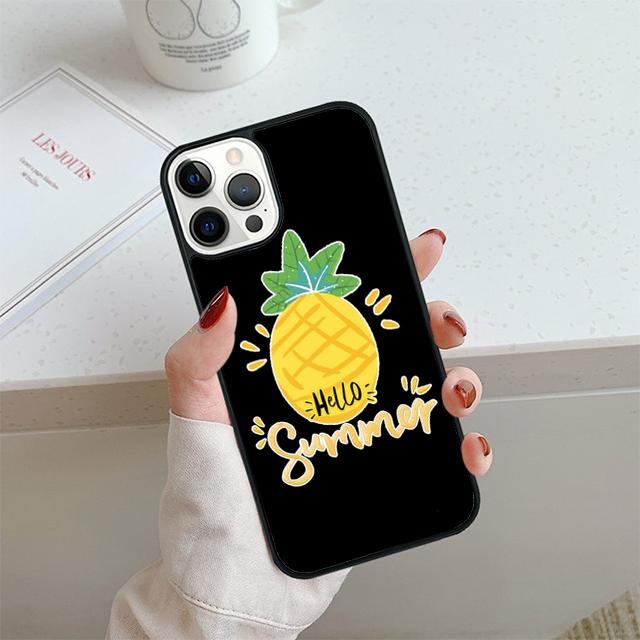 Pineapple Summer Phone Case For iPhone 17 Air 13 12 14 15 16 Cover For Apple 14 15 16 Pro Max 6S Plus Coque