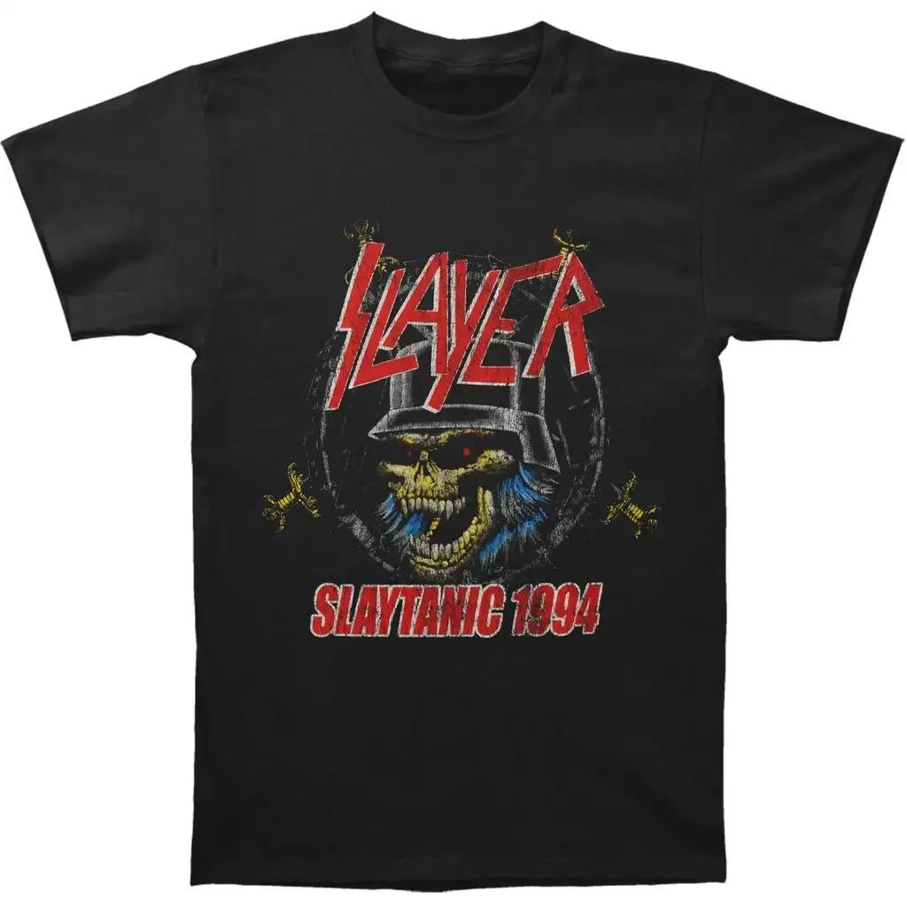 Own a Piece of Thrash Metal History with This Authentic Vintage Slayer Slaytanic 1994 Tour T-Shirt That Honors the Band’s Iconic Legacy 4XL