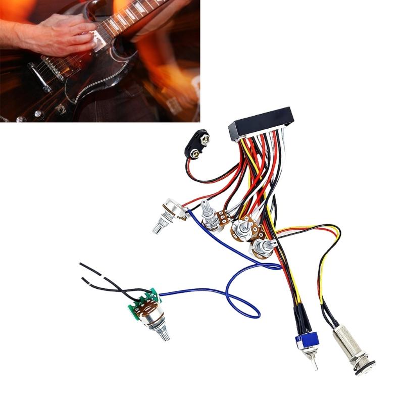 Multifunctional Plastic Amplifier Wiring Control Plate Wiring Suitable for Electric Guitar and Bass with Noise Reduction