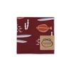 JIKAN STYLE Miyamoto Collection Small Furoshiki Made in Wine 50 x 50 Product 30050 Landlady's (Fish) - Japan, Red, Approx. cm, Number