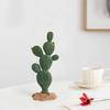 Luxshiny 3pcs Green Simulated Cactus Artificial Sand Decor Faux Succulent Decor Fake Cacti Plants Figurine Table Ornament Centerpieces for Home