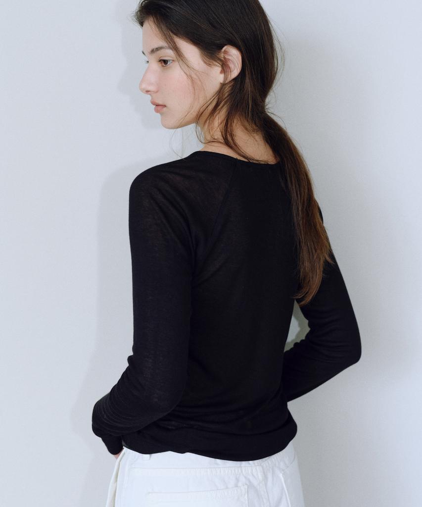 Yulago Modal Raglan Slim T-Shirt
