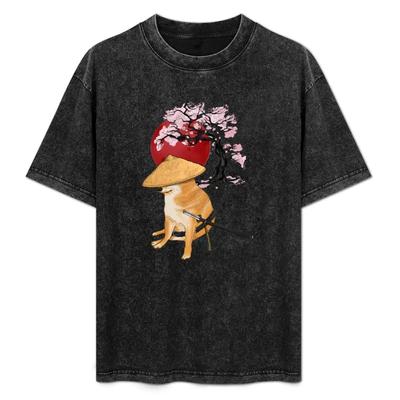 Meme cheems T-Shirt Vintage Sommerkleidung Shirts Grafik-T-Shirts Tees Herren Grafik-T-Shirts Übergröße