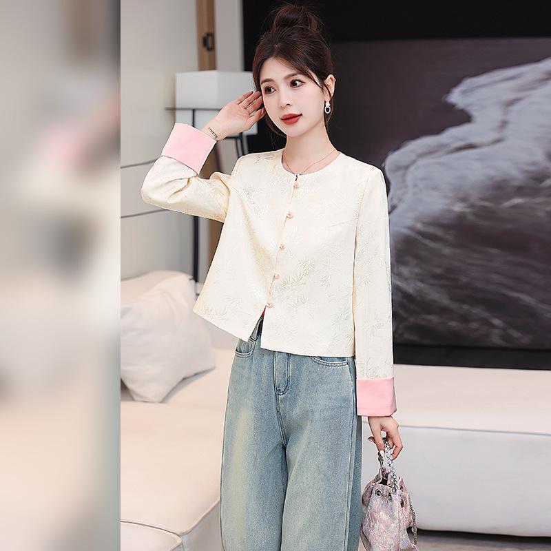 2025 Spring Women's Chinese Style Retro Fashion Slimming Coat ME6028