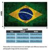 Bandeira Brasileira Print Flannel Blanket High Quality Warm Comfortable Cover for All Seasons Perfect for Gifts Home Decor