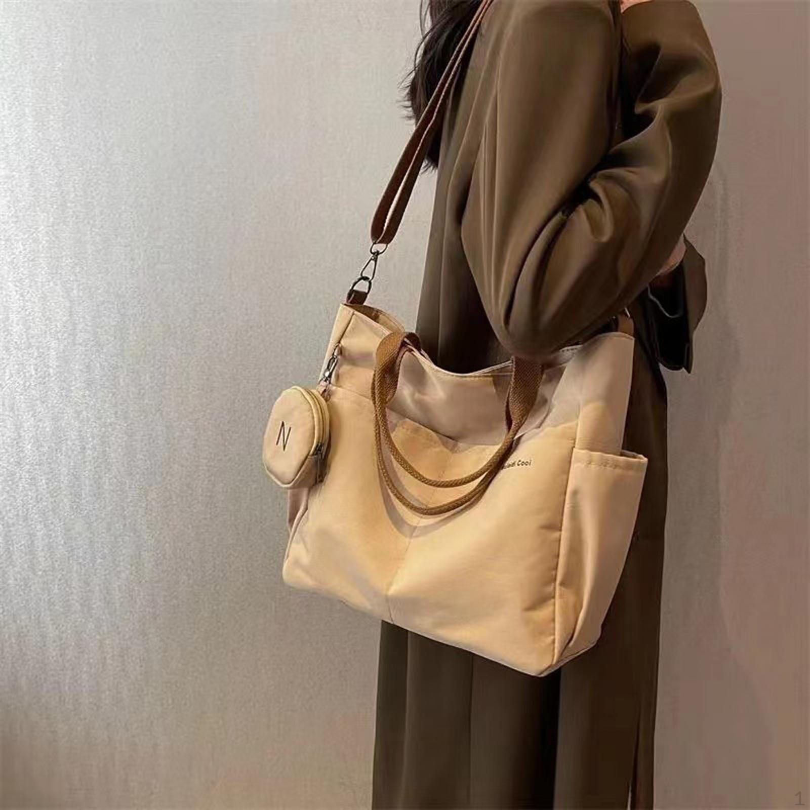 Stylish Tote Bag for Women with Detachable Strap And Laptop Compartment хаки 1270₽