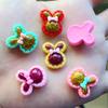 Mix 19*22mm 12pcs rabbit Dust Bling Resin Flat Back Cabochon for Hair Bow Center Scrapbooking A07