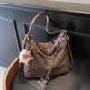 Retro tote bag women's new trendy fashion high-end shoulder bag large capacity commuter multi-purpose backpack