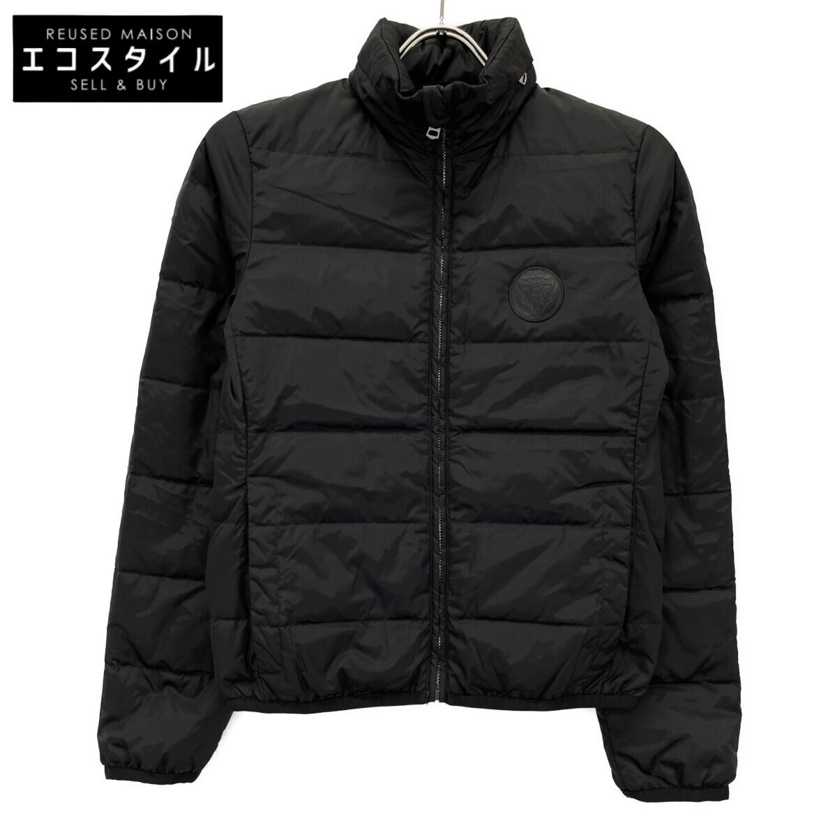 

GUCCI 429854 16 years Black Leather Logo Patch Down Jacket Jacket 36 blackUsed