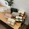 New niche design fashionable versatile contrasting color small square bag versatile shoulder messenger women's bag