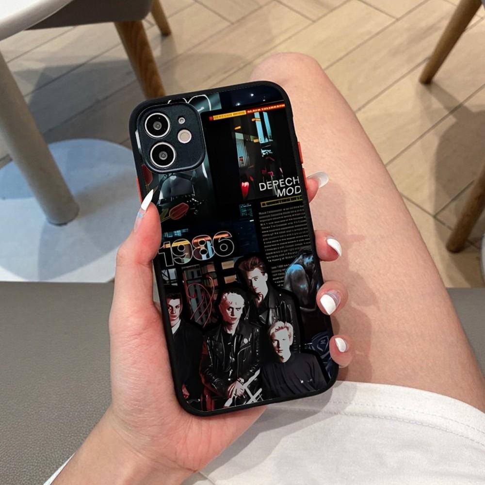 D-depeche M-mode Band Phone Case For iPhone 14 X XR XS 7 8 Plus 11 12 13 Pro MAX 13mini Matte Shockproof Case