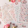 Clay Water Transfer Paper for DIY Clay Earring Jewelry, Floral Clay Transfer Sheet Flower Paper for Pottery Enamel Decal