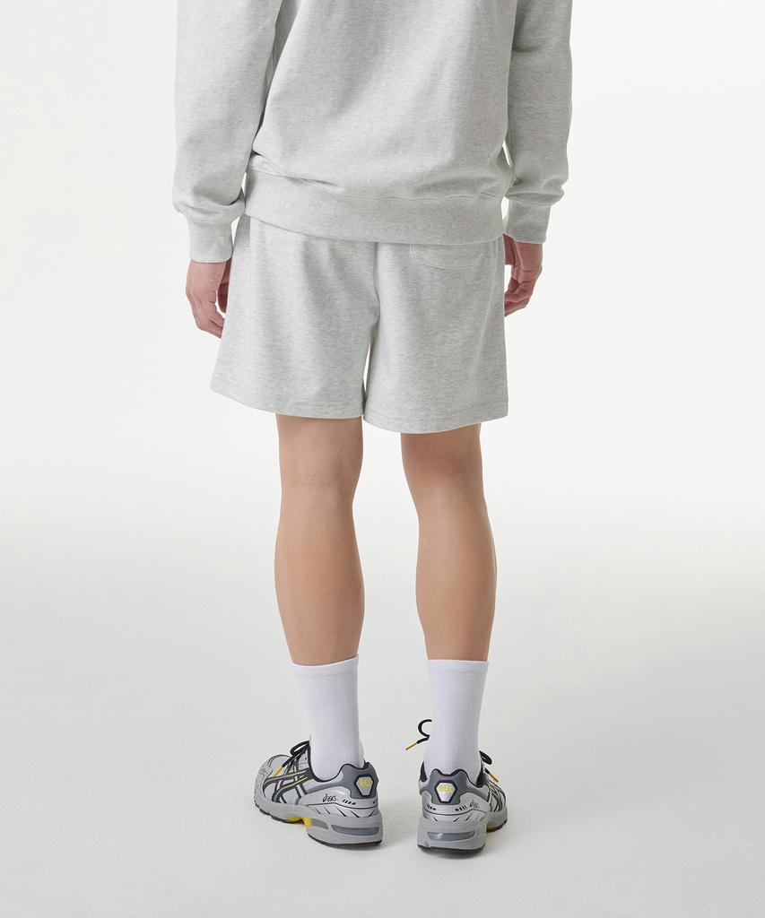 MUSINSA STANDARD [Cooltandard] Boxer Fit Sweat Shorts [Melange Light Grey]