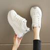 Thick-soled Forrest Gump shoes women's small feet 2025 new breathable mesh white shoes youth versatile casual shoes