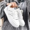 Little White Shoes Men's Summer Breathable Trend Versatile White Shoes High Sense White Board Shoes Sports Casual Men's Shoes Summer