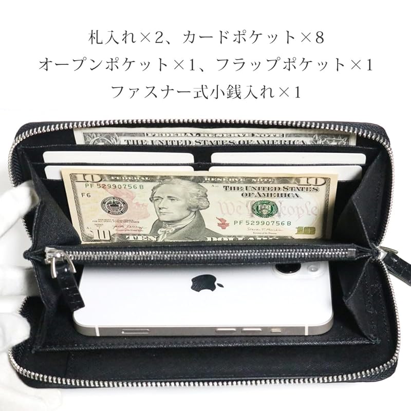 [Berkut] black crocodile long wallet men's ladies genuine crocodile long wallet matte finish genuine leather Genuine leather leather crocodile