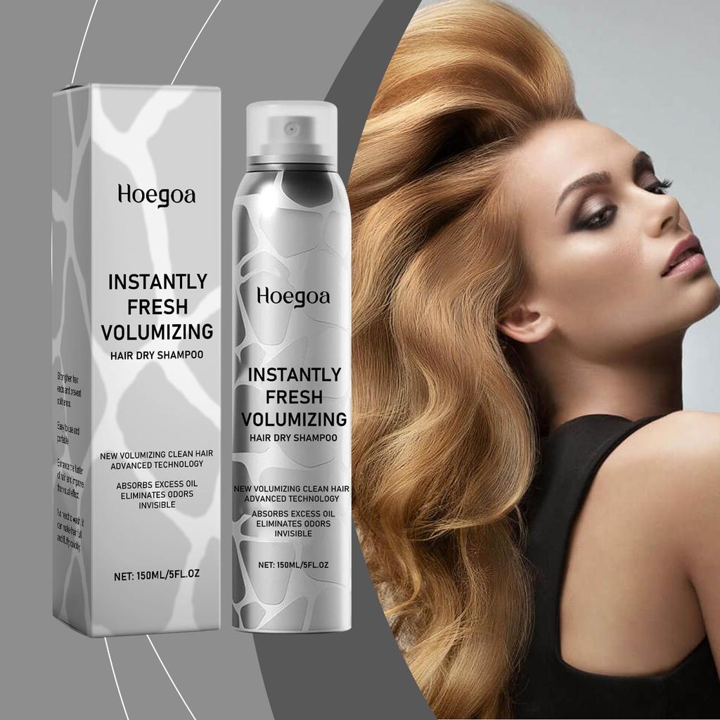 Heegoa No-Wash Dry Hair Spray-Cleanse, Volume, and Smooth Your Hair with Moisturizing Spray