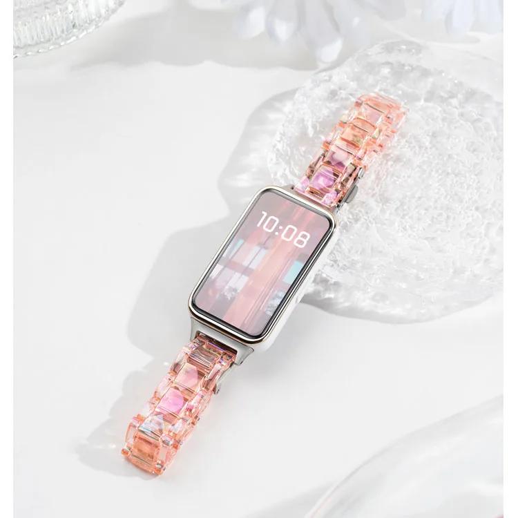 

Красочный прозрачный ремешок для Samsung Galaxy Fit 3 Fit3 SM-R390, тонкий ремешок на запястье, сменный ремешок, браслет For Galaxy Fit 3