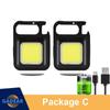 מיני LED מחזיק מפתחות אור מוטיפוציה נייד USB נטען כיס אור עבודה עם חולץ פקקים חיצוני קמפינג דיג טיפוס