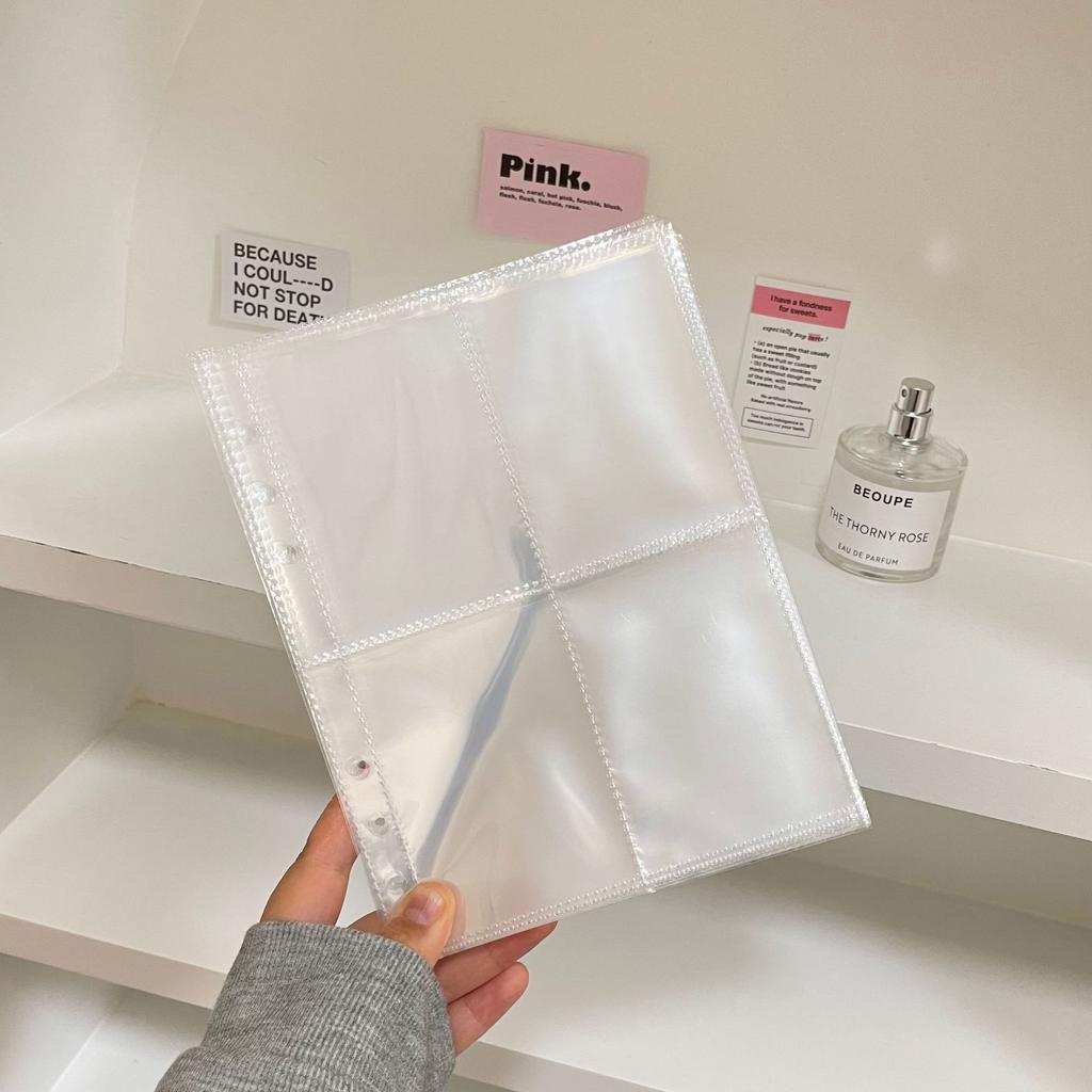 A5 Star Transparent Cover Binder Pocard Holder Idol Kpop Po Album Po Collect Book Zipper Bag Storage School Stationery