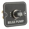Bilge Pump Control Switch Aluminum Lighted Automatic Off Manual Panel Switch for Boat Marine 12 24V