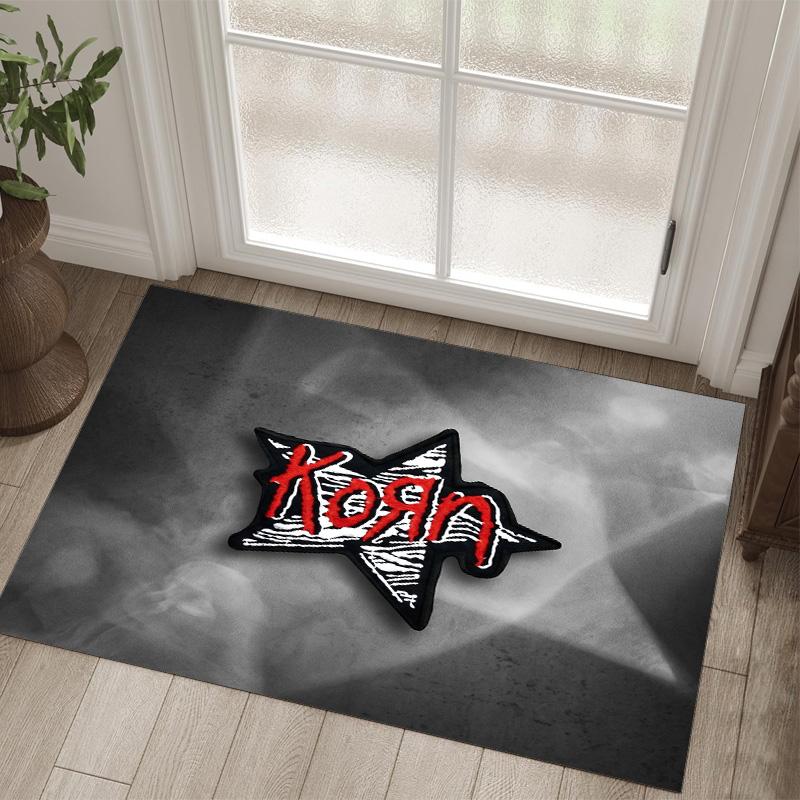 Korn Design Crystal Velvet Carpet Cozy Non?Slip Printed Rug For Bedroom Living Room Entrance
