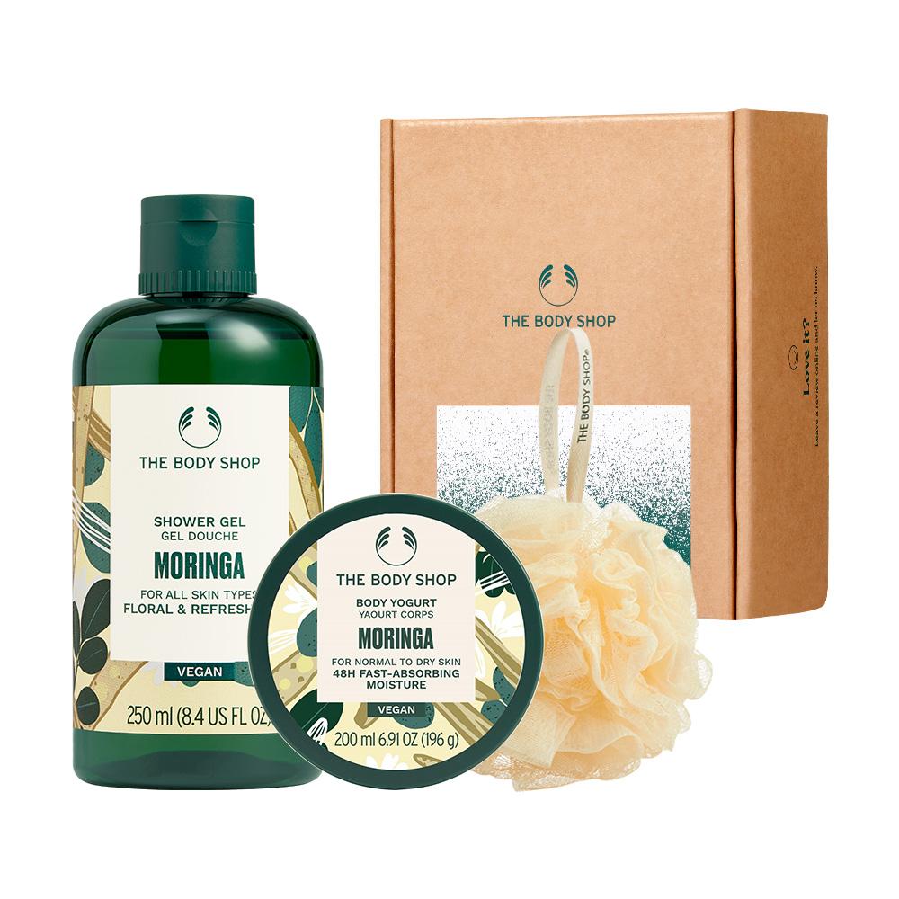 

[The Body Shop] Moringa Shower Gel & Body Yogurt Gift Set (with Shopping Bag)