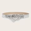 All Matching Belt for Women and Girl Love Heart Wing/Flower Buckle Popular PU Belt Adjustable Waistband for Jeans Pants