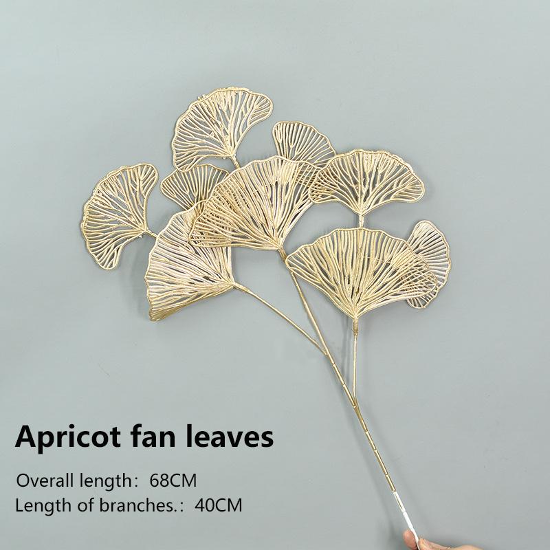 Artificial Flowers for Golden Leaves Grass PE DIY Indoor Outdoor Home Garden Party Room Bedroom Wedding Table Centerpiece Decor