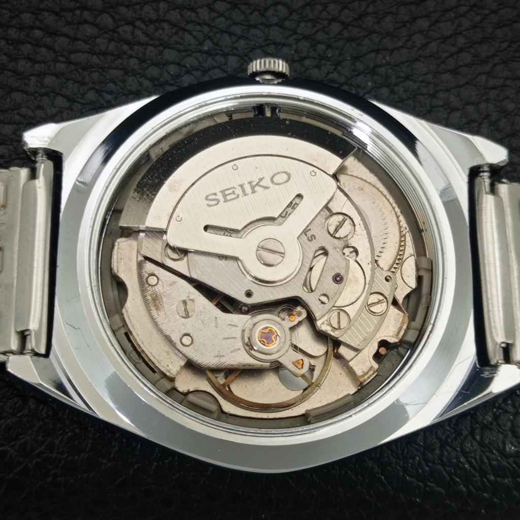 VINTAGE SEIKO 5 AUTOMATIC 6309A REFURBISHED JAPAN MENS BLUE DIAL WATCH a442602-1