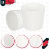 Plastic Flower Pot For Flowers And Herbs On The Balcony Or Terrace, White, 17 Cm, 4 Pcs.