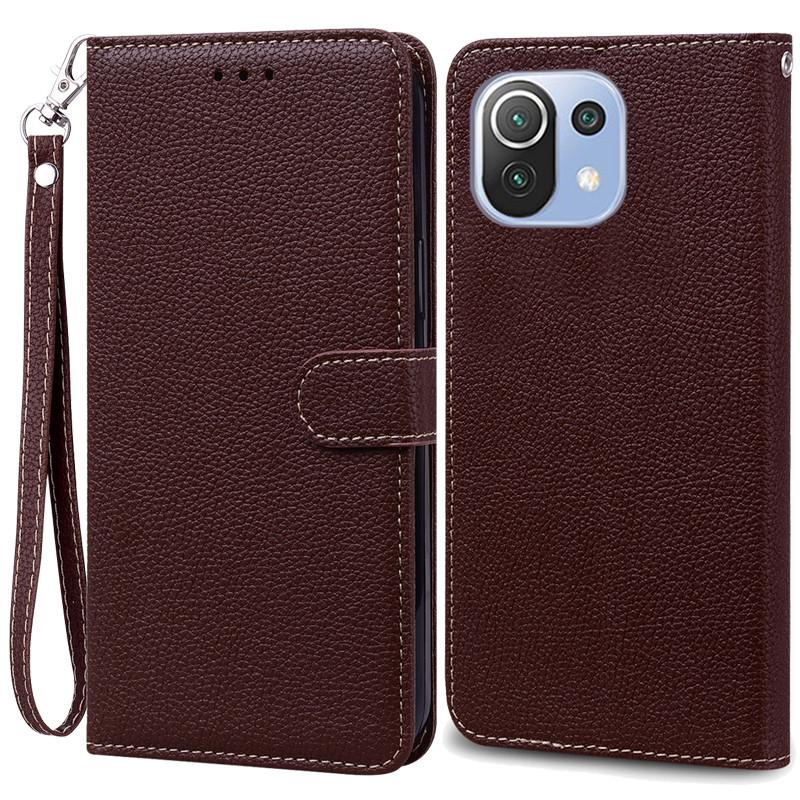 Mi 11 Lite Deksel For Xiaomi Mi 11 Lite 5G NE Lær Lommebok Flipdeksel For Xiaomi Mi 11 Lite Deksel Mi11 11i Cover Coque Fundas
