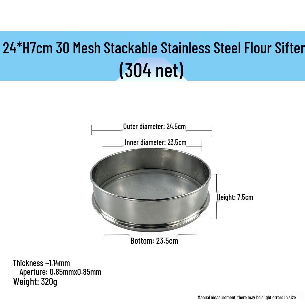 Stainless Steel Fine Mesh Flour and Sugar Sifter Tool