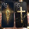 Handyhülle Cover für iPhone 17 16 15 14 13 12 Pro Max 11 Pro Max 17AIR Plus Stoßfest Weiche TPU Tasche Kreuzmuster Element Design