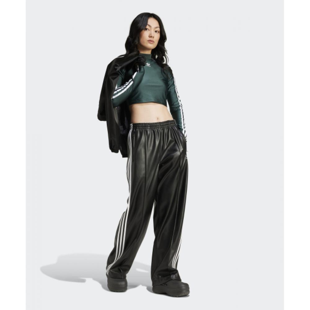 Adidas 3s Cropped Long Sleeve Tee   Mid Green Iy4664