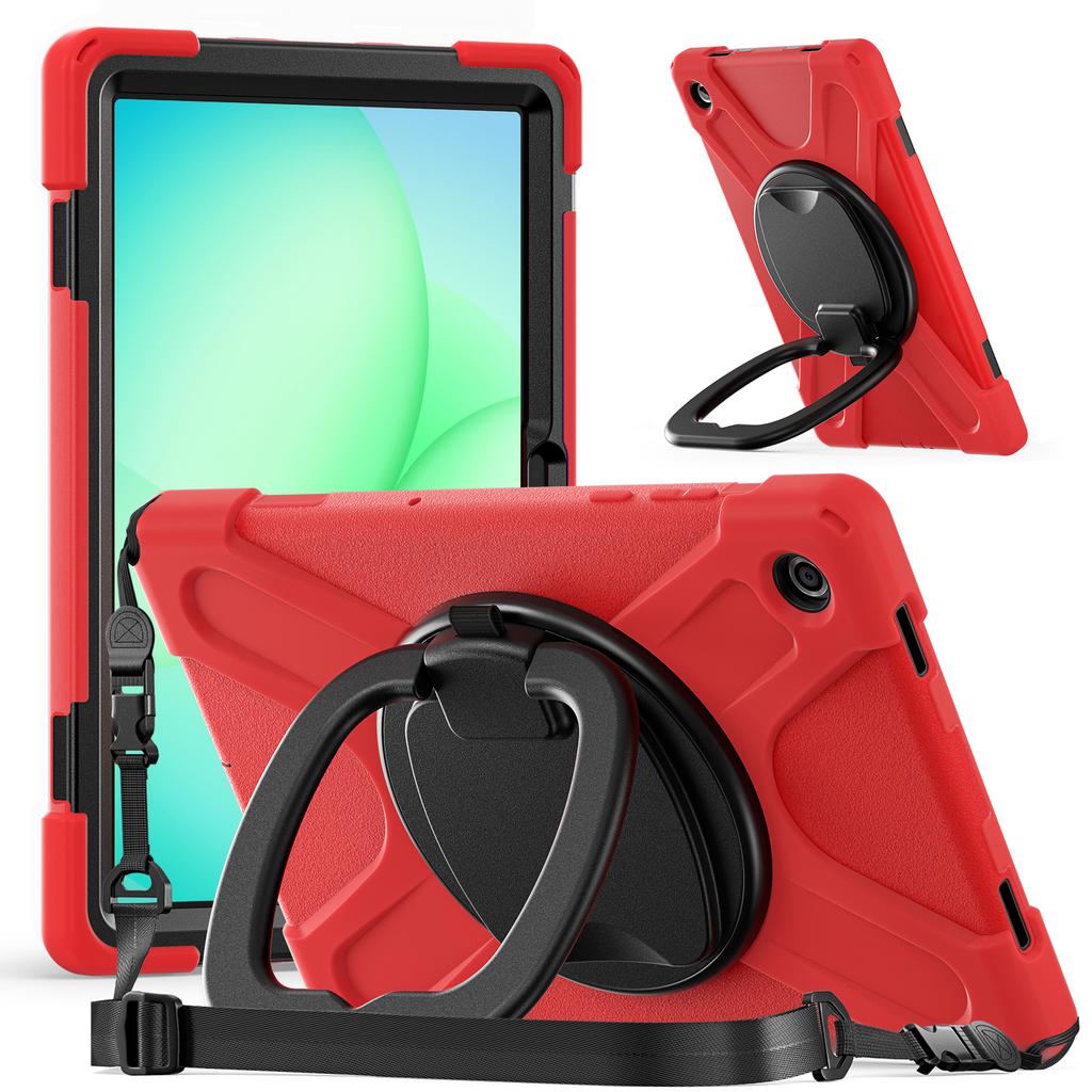 Rotating Case for Samsung Galaxy Tab A11 Plus 2025 11.0" SM-X310 X315 X230 X235 X236 Stand Handle Grip Cover with Shoulder Strap