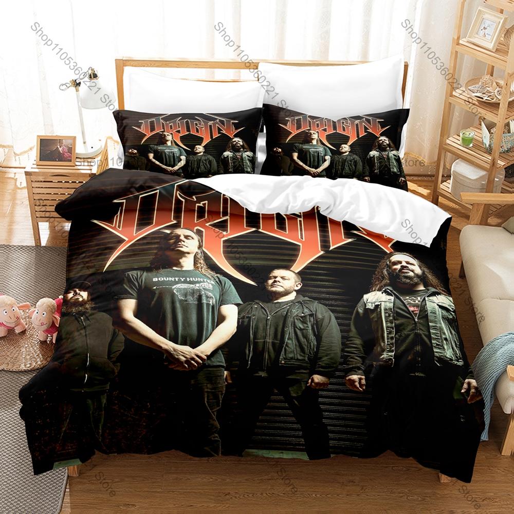 Nile Band Themed Duvet Cover + 2 Pillowcases, Ancient Egyptian Mythology Graphic Bedding Set Home Dorm Decoration for Rock Music