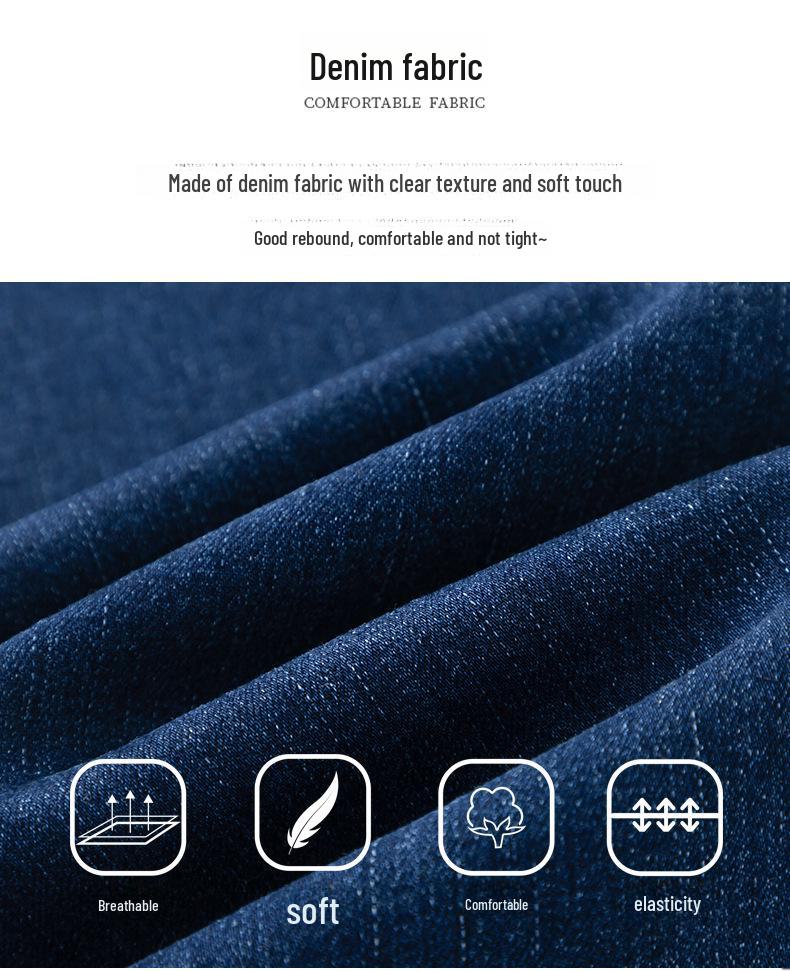 Women's High Waist Embroidered Jeans, 2025 Autumn/Winter, Loose Slim Fit Wide-Leg Straight Pants