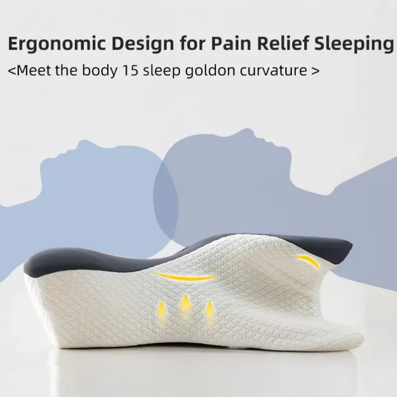 5 Colors Butterfly Neck Pillow Memory Foam Orthopedic Cervical Support Pillow for Pain Relief and Health Care
