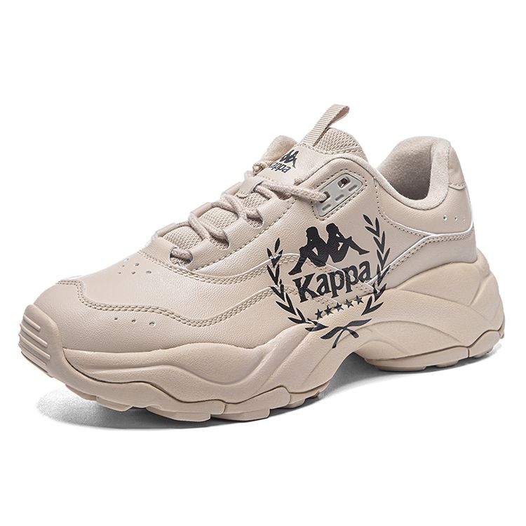 Kappa Casual Comfortable Everyday Versatile Fashion Design Non-Slip Wear-Resistant Low-Top Dad Shoes Unisex Sneaker Brown Black K0DZ5MC30-648